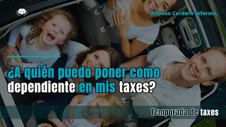 🔴 Quién es un #dependiente para los #taxes ? A quién puedo reclamar como dependiente en mis taxes,