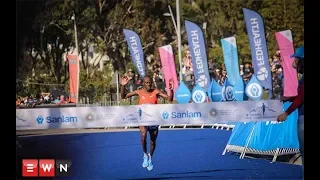 SA Athlete Stephen Mokoka sets a new record at the Sanlam Cape Town Marathon