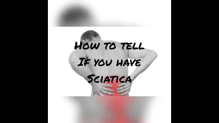 How to tell if you have sciatica
