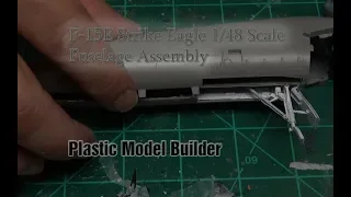 Revell F-15E Strike Eagle Fuselage assembly 1/48 Scale Model Part 2