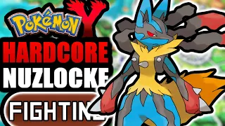 Pokémon Y Hardcore Nuzlocke - FIGHTING Type Pokémon Only! (No items, No overleveling)