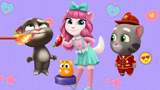 New Update My Talking Tom 2 vs My Talking Angela 2 - Talking Tom Gold Run - @TalkingTom Friends