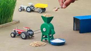 diy tractor mini flour mill - grapes juice machine science project | @MiniInventor | @KeepVilla