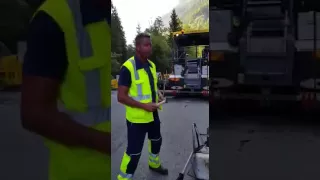 !!!! ACHTUNG LEBENSGEFÄHRLICH!!! Schubkarrensprengung auf einer Baustelle