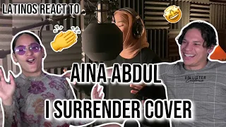 Latinos react to AINA ABDUL | I SURRENDER - CELINE DION COVER | REACTION 🤯👌✨