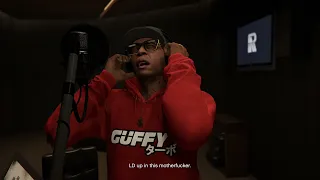 GTA 5 - Lamar rapping in the Studio