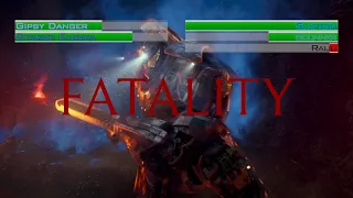 Gipsy Danger and Striker Eureka vs Slattern, Scunner, and Raiju...with healthbars