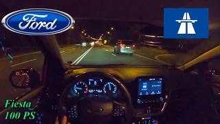 2020 Ford Fiesta 1.0 Ecoboost 100 PS TOPSPEED NIGHT POV DRIVE WÜRZBURG (60 FPS)