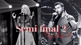 Eurovision 2019 semi final 2- My Top 18 (after the first rehearsal)