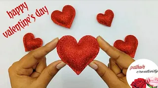 Heart making with glitter foam / Valentine's Day Gifts / Valentine's Day Crafts / Pathus Creativity