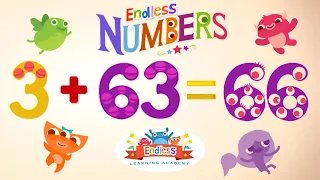 Endless Numbers 66 | Learn Number Sixty-six | Fun Learning for Kids
