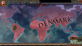 EU4 1.34.5 Denmark WC World Conquest Timelapse