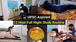 I woke up at 2:00 AM to Night Study|| A Day in the life of UPSC Aspirant | UPSC PRELIMS 2024 | UPSC