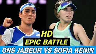 Ons Jabeur Vs Sofia Kenin Epic Battle Highlights | Tennis Highlights (HD)