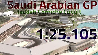 F1 2021 Saudi Arabia Hotlap - Jeddah Corniche - 1:25.105 + Setup (Assetto Corsa Formula Hybrid 2021)