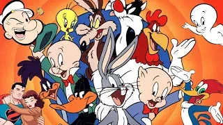 Personajes Clásicos de Dibujos Animados: BUGS BUNNY, EL PATO LUCAS, POPEYE, SUPERMAN, EL PAJARO LOCO