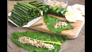 محشي السلق بطريقتين تشكيل واسرار طبخه Syrian traditional chard with 2 forming methods