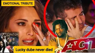 EMOTIONAL LUCKY DUBE TRIBUTE ON AGT JUDGES IN TEARS TRY NOT TO CRY MESSAGE TO HIS MUM AFTER💔😭 #viral