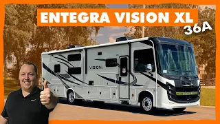 GODZILLA Bunk House Motorhome! Entegra Vision XL 36A