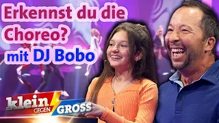 Wer erkennt mehr Tanz-Choreografien? DJ BoBo vs. Katharina | Klein gegen Groß