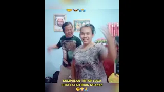 kumpulan video lucu tiktok, istri latah bikin ngakak di tiktok