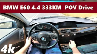 BMW E60 4.4 V8 333KM Manual POV DRIVE Test & Acceleration | Brutal Exhaust Sound | 4K #42