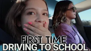 DRIVING TO SCHOOL  FOR THE FIRST TIME |VLOG#1598