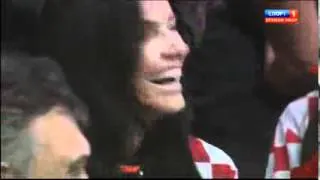 Croatian lady is spotted before kick-off vs Italy - Euro 2012