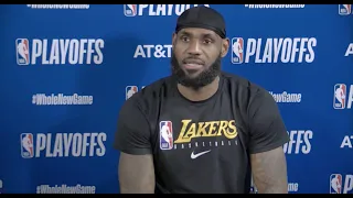 LeBron James & Anthony Davis Full Postgame Interview On Mamba Day | Game 4