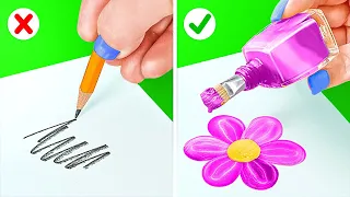 INSPIRER LA BEAUTÉ, L'ART ET LES ASTUCES SCOLAIRES || Stimulez votre créativité par 123 GO Like!