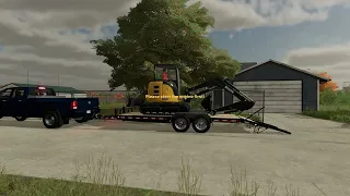 Farming Simulator 22 | Tree Work / Construction Timelapse |