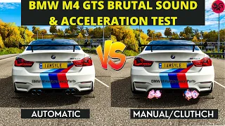 Forza Horizon 4 BMW M4 GTS Auto vs Manual Brutal Sound & Acceleration Battle