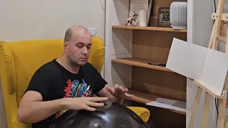 Будда Гришна играет на ханг Handpan music meditation