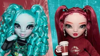 Berrie Skies & Scarlet Rose DOUBLE FEATURE! 💿🥀Shadow High Series 3 Doll Review, Unboxing & Restyle