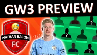 FPL GW3 PREVIEW | Fantasy Premier League 2020/21 Gameweek 3 Team Selection