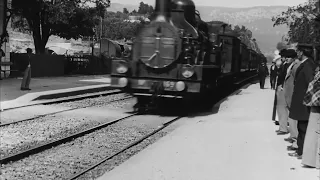 [4k, 60 fps] Arrival of a Train at La Ciotat The Lumière Brothers, 1896 HD