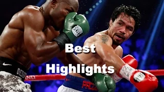 BEST HIGHLIGHTS - The Greatest moments of Manny Pacquiao VS. Floyd Mayweather, Jr.. 2015 (FULL HD)