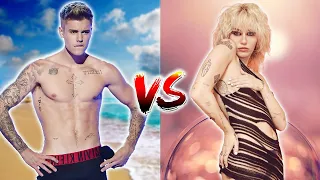 Justin Bieber VS Miley Cyrus Transformation ★ From Baby To Now