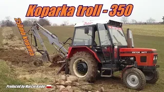 HOMEMADE TRACTOR BACKHOE # ŁADOWACZ TROLL # MINIKOPARKA # MINI EXCAVATOR