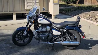 2024 Royal Enfield Super Meteor 650 Celestial Blue.Top Speed and Mileage Review - Pre 1st Service.