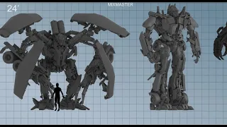 Transformers Size Comparison (in movie series)