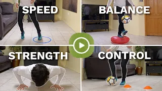 ADVANCED SOCCER TRAINING DRILLS AT HOME | Full Individual Indoor Training Session