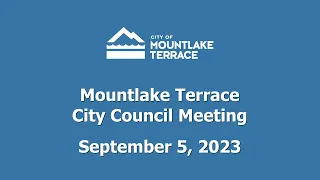 Mountlake Terrace City Council Meeting - September 5, 2023