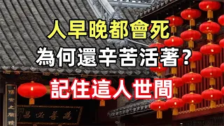 禪意合集：人早晚都會死，為何還辛苦活著？記住這人世間，我們一生只來一趟