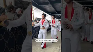 OH BABY. The Vegas Golden Knights Have Arrived For The Winter Classic In Full Elvis Getup 🎰