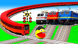 踏切アニメ  あぶない電車 TRAIN 🚦 Fumikiri 3D Railroad Crossing Animation # train #1