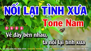 Karaoke Nối Lại Tình Xưa - Tone Nam | Nhạc Sống Cha Cha Cha Huỳnh Lê
