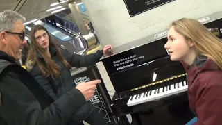 Teenage Girl Is Awed By Boogie Woogie Piano