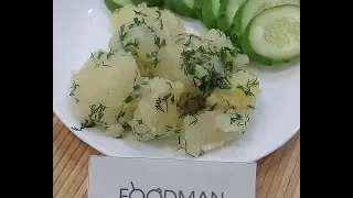 Отварной картофель с укропом и чесноком: рецепт от Foodman.club