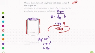 Khan Academy Tutorial: volume and surface area of cylinders
